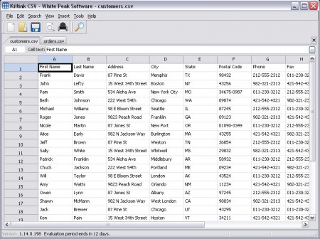 Killink CSV Editor